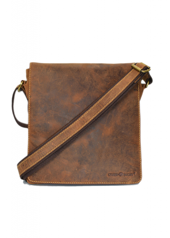 Vintage-Leder Umhängetasche, braun